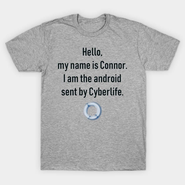 Hello, my name is Connor. T-Shirt by MarvelMe